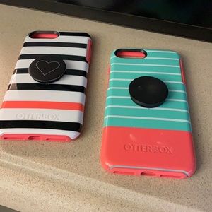 2 Otterbox iPhone 6plus or 7plus cases.